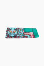 Load image into Gallery viewer, Paisley Print Faux Silk Scarf - Green