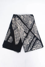 Load image into Gallery viewer, Architecture Lightweight Scarf - Black