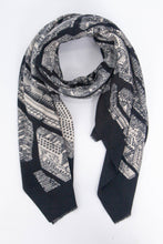 Load image into Gallery viewer, Architecture Lightweight Scarf - Black