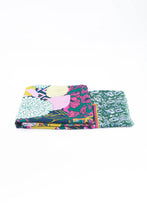 Load image into Gallery viewer, Gabrielle Lightweight Scarf - Green/Pink Floral Geometric