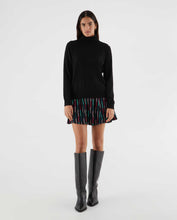 Load image into Gallery viewer, Compania Fantastica Fine Knit Polo Neck - Black