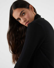 Load image into Gallery viewer, Compania Fantastica Fine Knit Polo Neck - Black