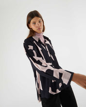 Load image into Gallery viewer, Compania Fantastica Abstract Block Print Shirt - Pink/Black