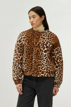 Load image into Gallery viewer, Compania Fantastică Leopard Fur Bomber Jacket