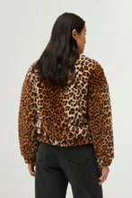 Load image into Gallery viewer, Compania Fantastică Leopard Fur Bomber Jacket