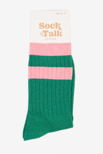 Load image into Gallery viewer, Glitter Socks - Green/Pink