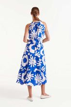 Load image into Gallery viewer, Compania Fantastică  Bluet Blue Printed Midi Dress