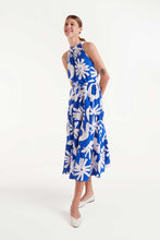 Load image into Gallery viewer, Compania Fantastică  Bluet Blue Printed Midi Dress