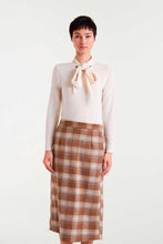 Load image into Gallery viewer, Compania Fantastica Tie Neck Top - Cream