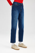 Load image into Gallery viewer, Mom Fit Jeans - Dark Blue