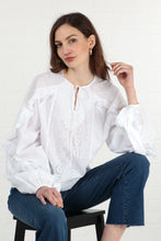 Load image into Gallery viewer, Broderie Anglaise Blouse - White