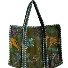 Load image into Gallery viewer, Madagascar Velvet Tote Bag - Green