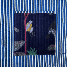 Load image into Gallery viewer, Madagascar Velvet Tote Bag - Blue