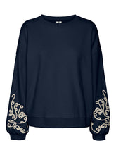 Load image into Gallery viewer, Vero Moda VELO L/S SWEAT Top Boutique - Navy/Birch