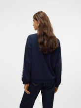 Load image into Gallery viewer, Vero Moda VELO L/S SWEAT Top Boutique - Navy/Birch