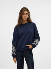 Load image into Gallery viewer, Vero Moda VELO L/S SWEAT Top Boutique - Navy/Birch