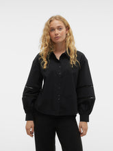 Load image into Gallery viewer, Vero Moda Eya Lace L/S Shirt - Black