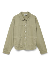 Load image into Gallery viewer, Vero Moda JAMIE LS DENIM SHACKET - Laurel Wreath Green