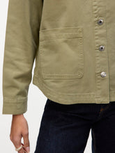 Load image into Gallery viewer, Vero Moda JAMIE LS DENIM SHACKET - Laurel Wreath Green