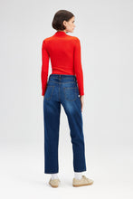Load image into Gallery viewer, Mom Fit Jeans - Dark Blue