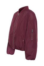 Load image into Gallery viewer, Kaffe Lorena Bomber Jacket - Wine