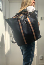 Load image into Gallery viewer, Lila Back Pack Tote - Navy