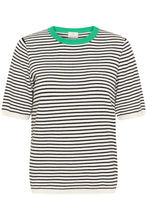 Load image into Gallery viewer, Kaffe Lizza Pullover - Black Stripe