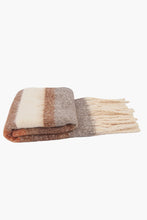 Load image into Gallery viewer, Neutral Colour Block Stripe Scarf - Neutral