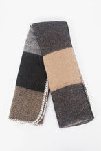 Load image into Gallery viewer, Winter Check Scarf - Black