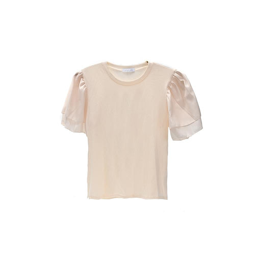 Frill Sleeve Top - Cream