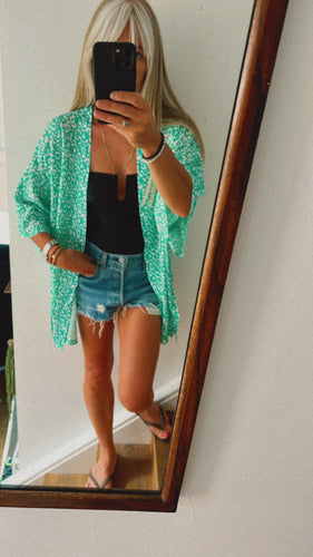 Betsy Open Shirt - Green