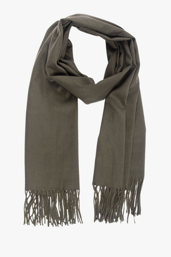 Plain Heavyweight Scarf - Khaki