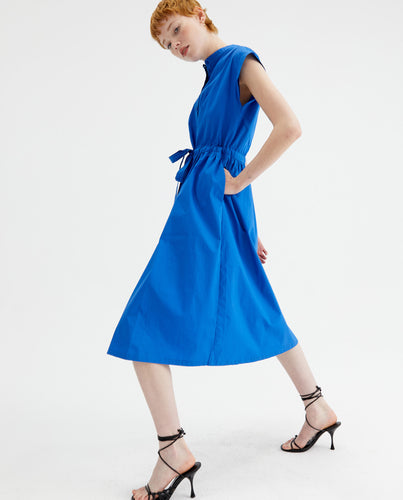 Compania Fantastica Midi Shirt Dress - Blue