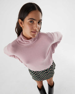 Compania Fantastica Fine Knit Polo Neck - Pink