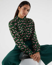Load image into Gallery viewer, Compania Fantastica Bunny Print Shirt - Dark Green by