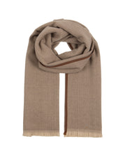 Load image into Gallery viewer, Alex Max Chevron Scarf - Taupe