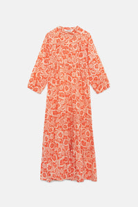 Compania Fantastica Print Maxi Dress - Coral