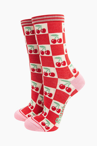 Bamboo Socks - Cherry