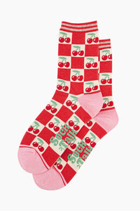 Bamboo Socks - Cherry