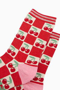 Bamboo Socks - Cherry