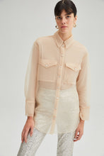 Load image into Gallery viewer, Organza Shirt - Nude