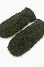 Load image into Gallery viewer, Borg Fleece Mittens - Khaki