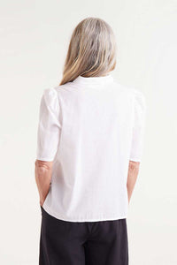 Compania Fantastică Short Sleeve Zebra Shirt - White