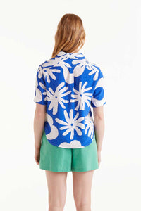 Compania Fantastică Bluet Blue Print Shirt