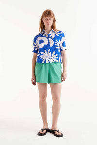 Compania Fantastică Bluet Blue Print Shirt