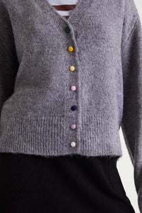 Compania Fantastică Grey Knitted Cardigan