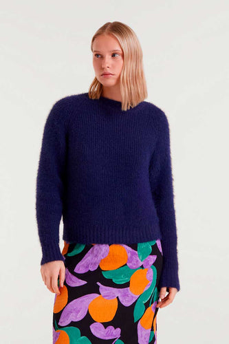 Compania Fantastica Fluffy Jumper - Navy