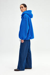 Fleece Jacket Hoodie - Blue