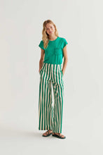 Load image into Gallery viewer, Compania Fantastică Ruffle Pocket T Shirt - Green