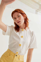 Load image into Gallery viewer, Compania Fantastică Flower Top - White